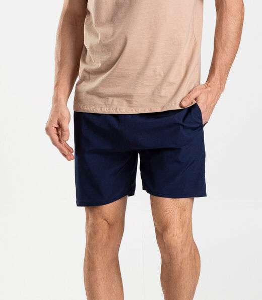 Bermuda Masculina Lisa De Microfibra Long Bong Azul