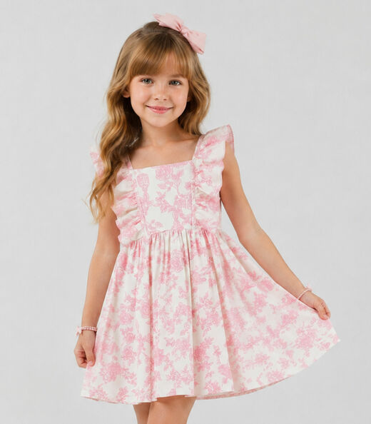 Image_Vestido Infantil Estampado Trick Nick Rosa