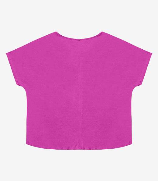 Blusa Lisa Plus Infinita Cor Roxo
