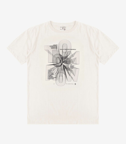 Image_Camiseta Masculina Meia Malha Diametro Bege