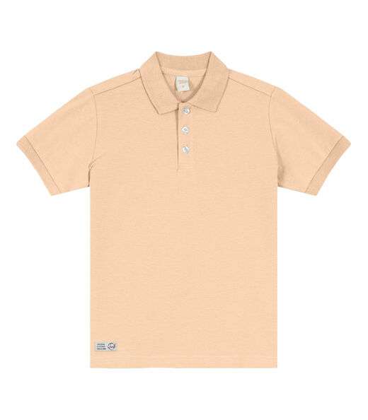 Camisa Polo Infantil Masculina Trick Nick Bege