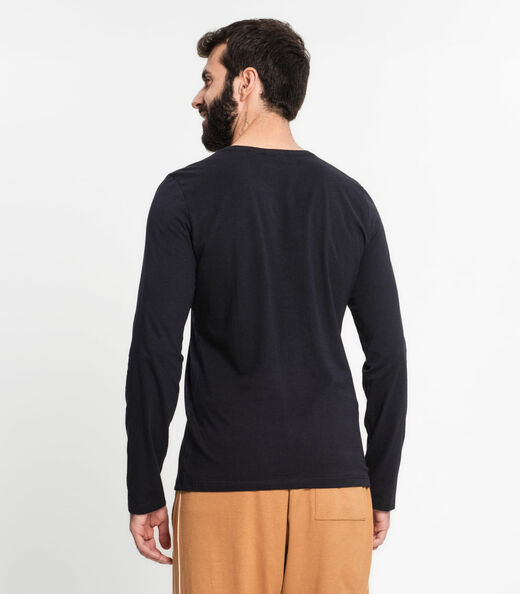 Camiseta Meia Malha Básica Masculina Kohmar Preto