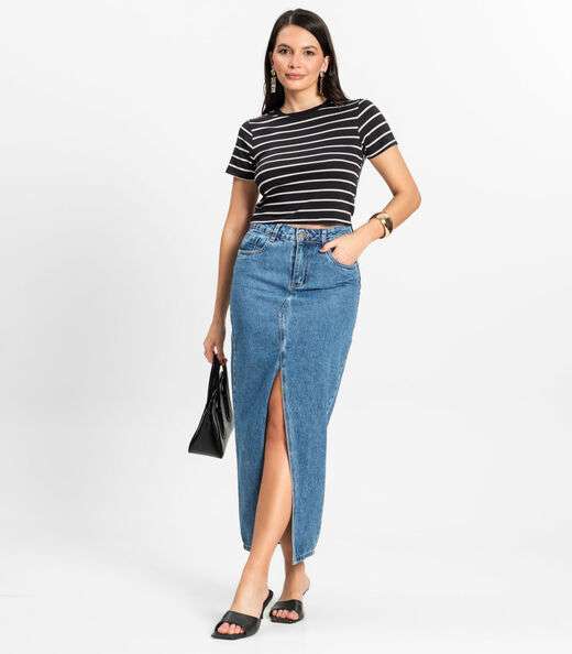 Blusa Feminina em Cotton Leve Rovitex Preto