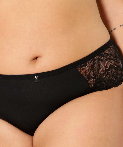 Kit 2 Calcinhas Plus Size Biquíni Recorte Marisa