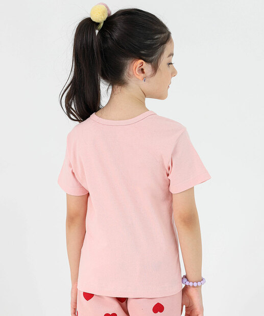 Blusa Infantil Estampa Stitch Tam 4 a 10 Rosa