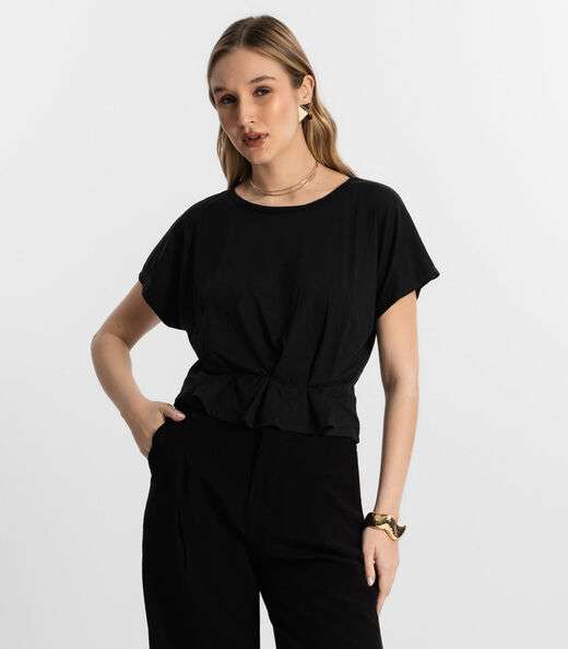 Image_Blusa Feminina Com Pregas Endless Preto