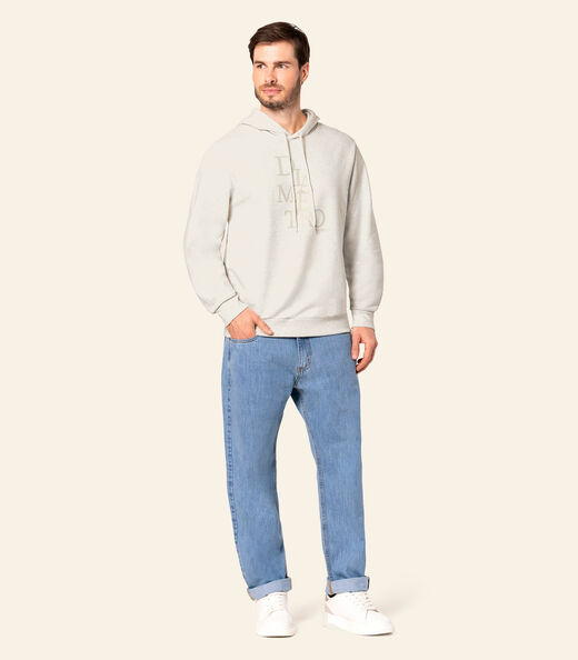 Blusão Com Capuz Masculino Diâmetro Bege