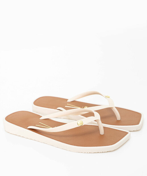 Rasteirinha Feminina Vizzano Off White