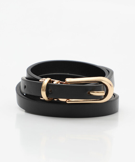 Kit 2 Cintos Feminino Fino Marisa Preto