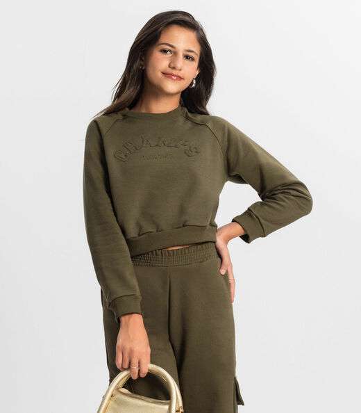 Image_Blusão Juvenil Feminino Em Moletom Minty Verde