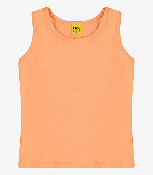 Regata Básica Infantil Feminina Rovi Kids Laranja