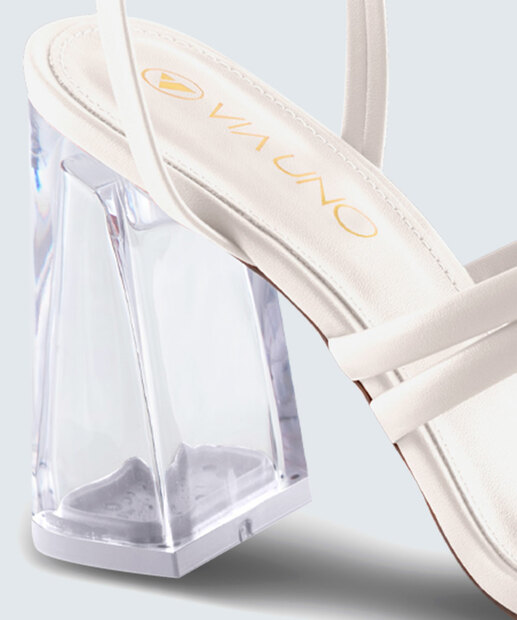 Sandália Salto Grosso Feminina Via Uno 