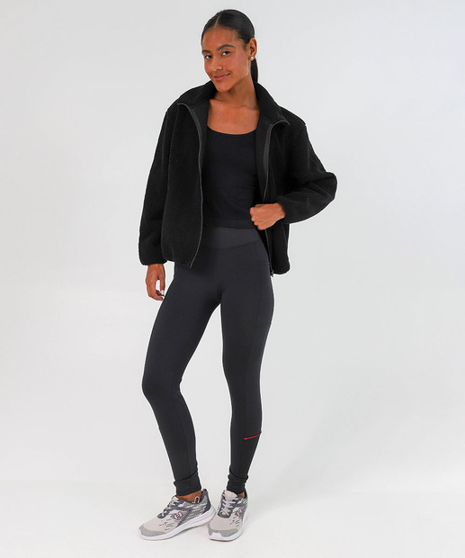 Casaco Feminino Fitness Sherpa Marisa Preto