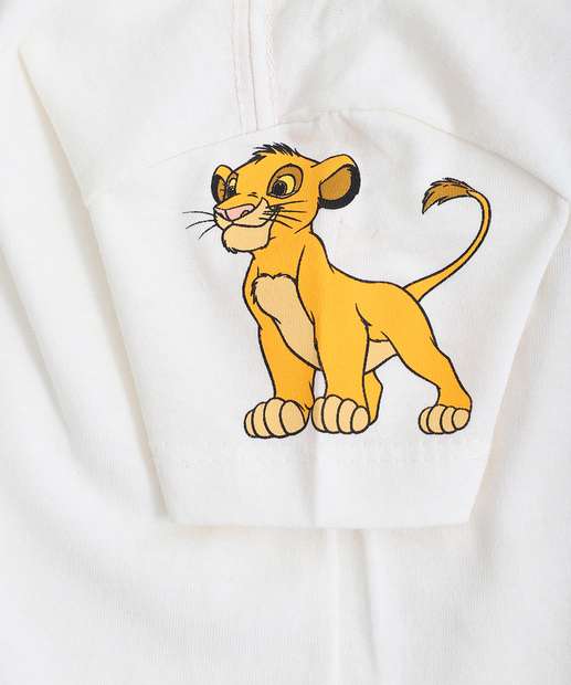 Conjunto Infantil  Estampa Simba Disney Tam 1 a 4 