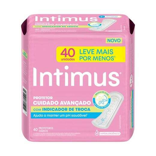 Image_Protetor Diário sem Abas Suave Intimus Cuidado Avançado Pacote 40 Unidades