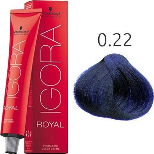 Image_Schwarzkopf Igora Royal Coloração 0-22 Tom Mistura Azul 60ml