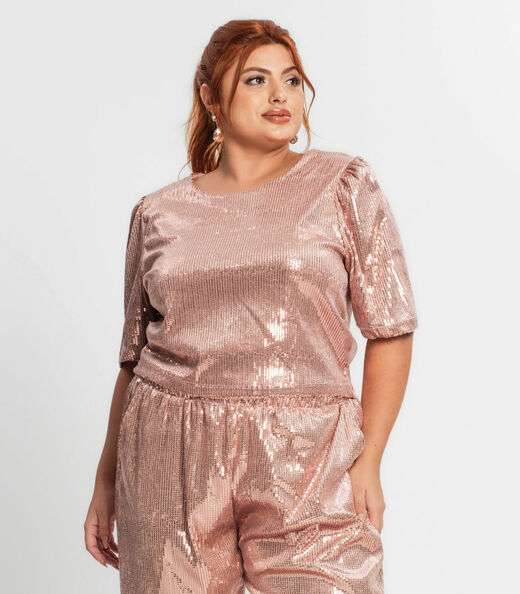 Image_Blusa Feminina Plus Size Em Paetê Secret Glam Unica