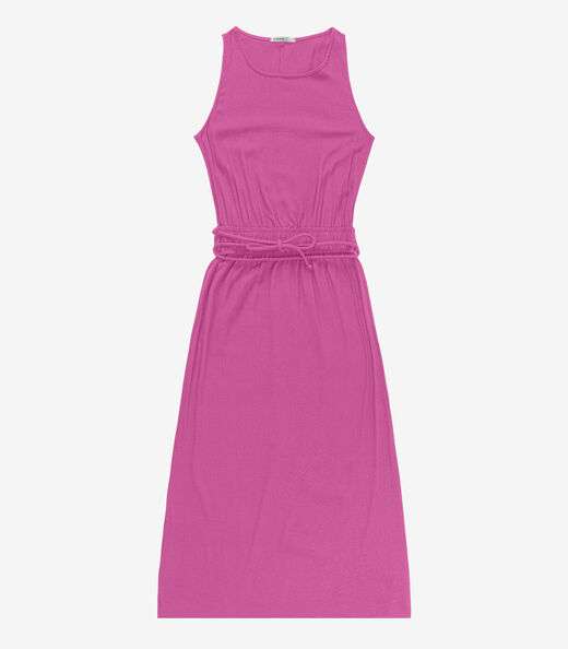 Image_Vestido Midi Feminino Com Cinto Endless Rosa