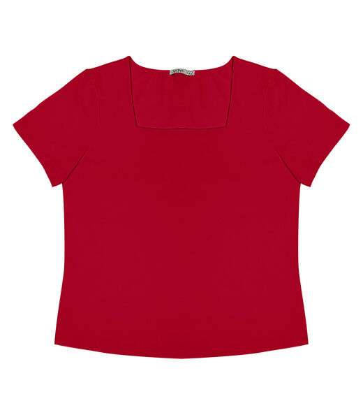 Blusa Feminina Plus Size Secret Glam Vermelho