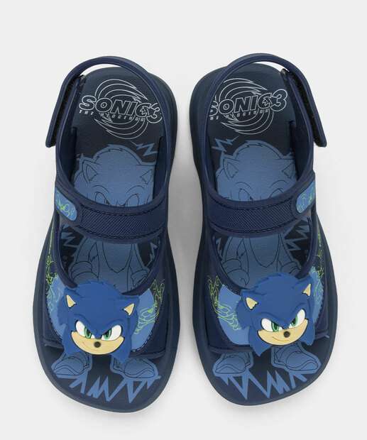 Sandália Infantil Estampa Sonic