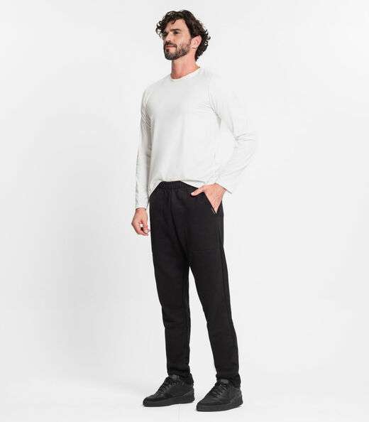 Calça Masculina Moletom Premium Diametro Preto