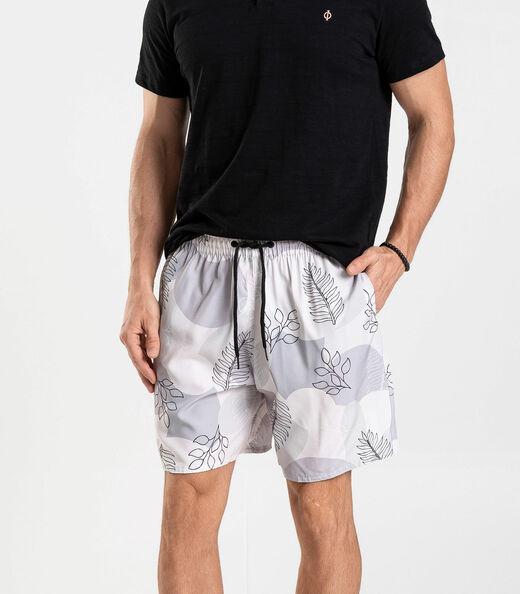 Bermuda Masculina De Microfibra Long Bong Cinza