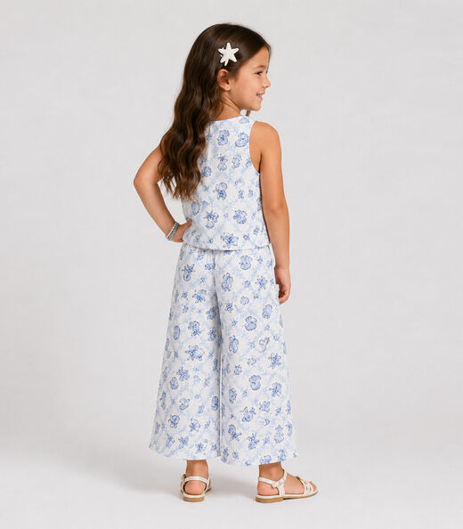 Conjunto Infantil Regata e Pantacourt Select Bege