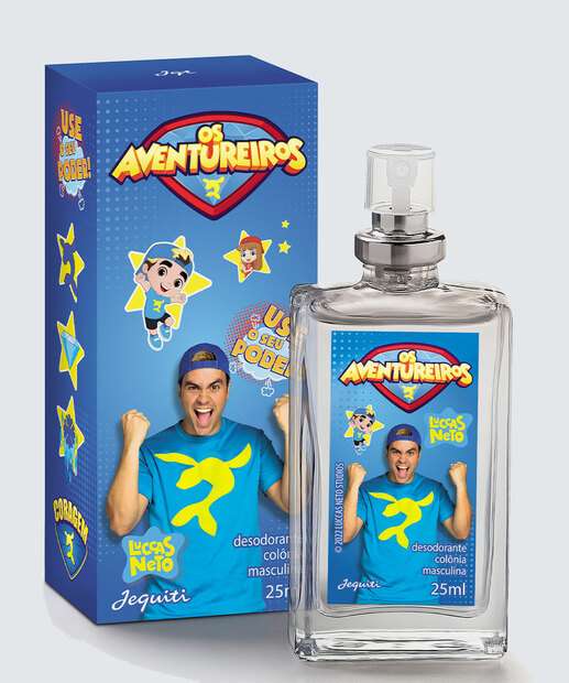 Colônia Desodorante Infanti Os Aventureiros Luccas Neto Jequiti 25ml