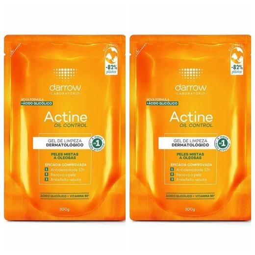Image_Kit com 2 Unidades de Refil Gel De Limpeza Facial Actine Oil Control 300g