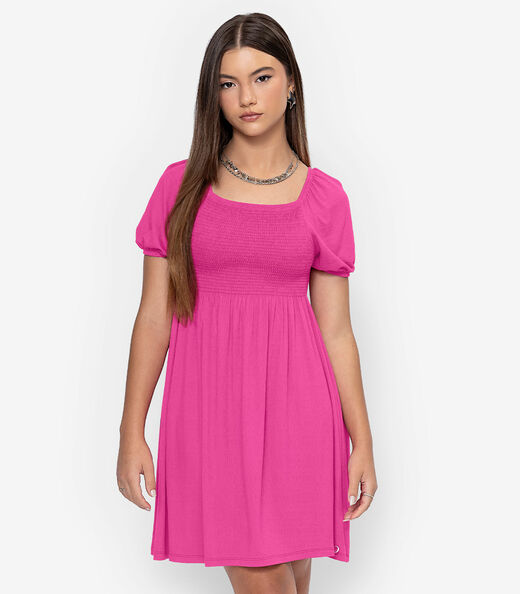 Vestido Viscose Feminino Minty Rosa