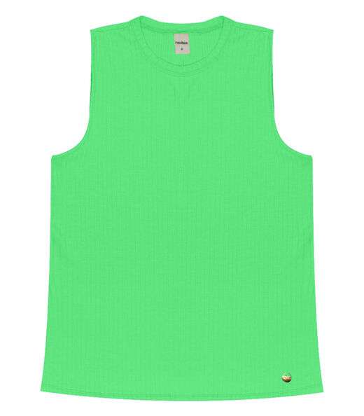 Regata Feminina Ribana Canelada Rovitex Verde