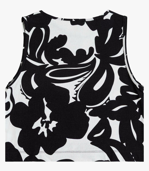 Regata Feminina Estampada Infinita Cor Preto