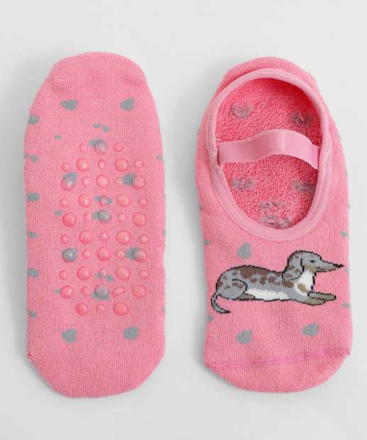 Image_Meia Sapatilha Feminina Antiderrapante Marisa Rosa