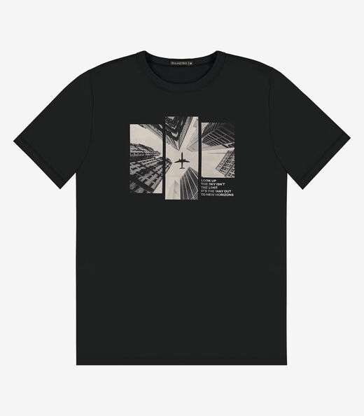 Image_Camiseta Masculina Manga Curta Diametro Preto