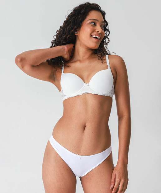 Kit 2 Calcinhas Fio Duplo Microfibra Marisa Amarelo