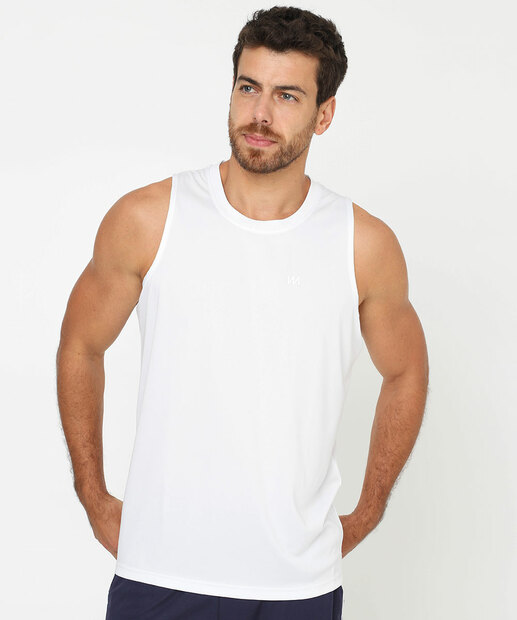Image_Regata Masculina Básica Fitness MR Branco