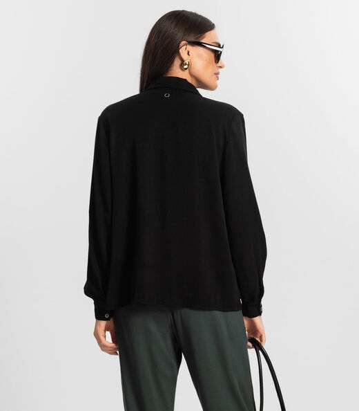 Camisa Feminina Manga Longa Endless Preto