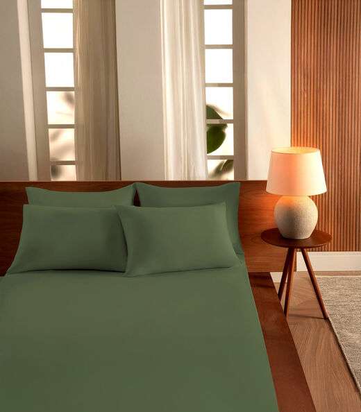 Image_Jogo De Cama Queen Malha 3 Peças Liso Vivaldi Verde