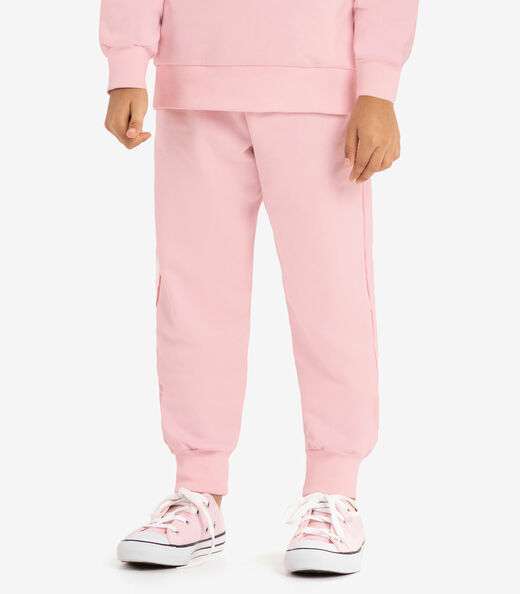 Conjunto Feminino Blusão Com Calça Rovi Kids Rosa