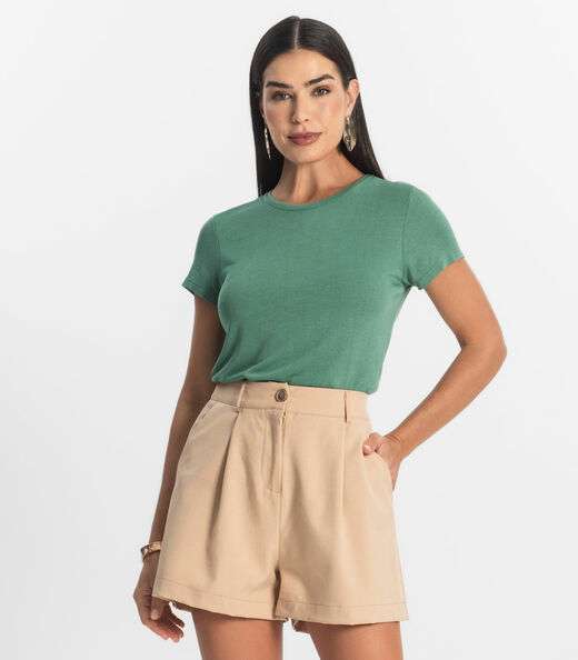 Image_Blusa Feminina Básica Visco Tricot Rovitex Verde