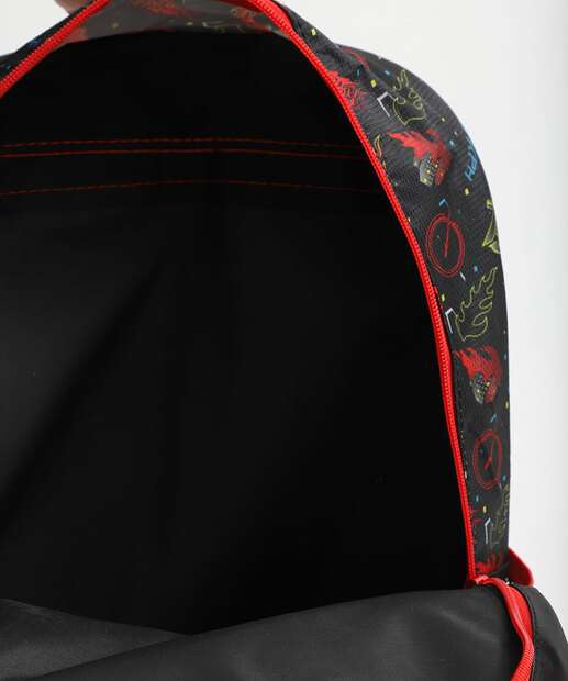 Mochila Infantil Escolar Estampa Carro Clio Style Preto