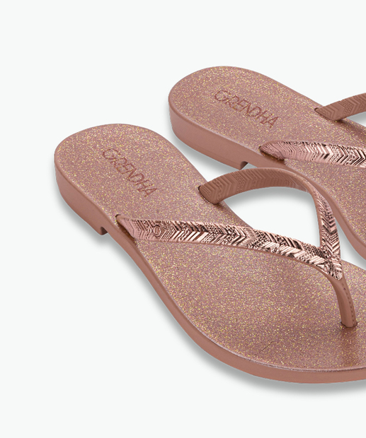 Chinelo Feminino Textura Grendha Rosê