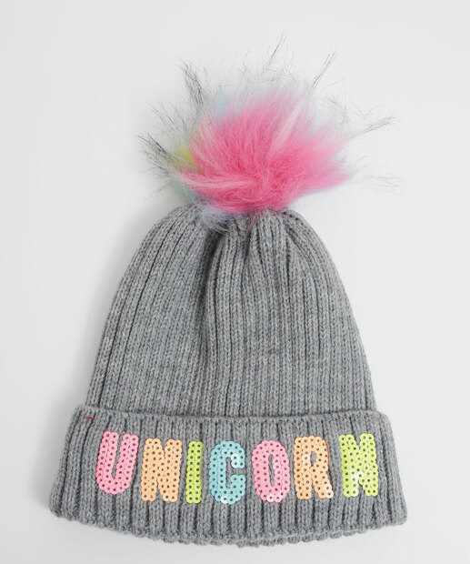 Touca Infantil Pompom Paetê Marisa