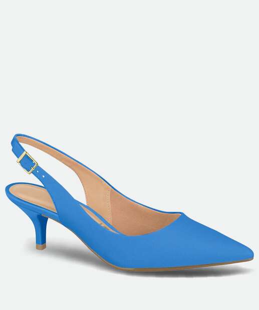 Scarpin Feminino Slingback Salto Fino Vizzano 