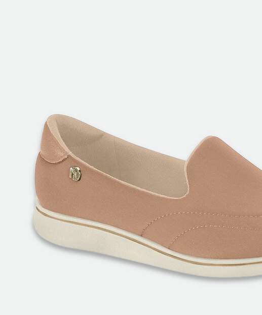 Tênis Casual Slip On Feminino Modare Bege
