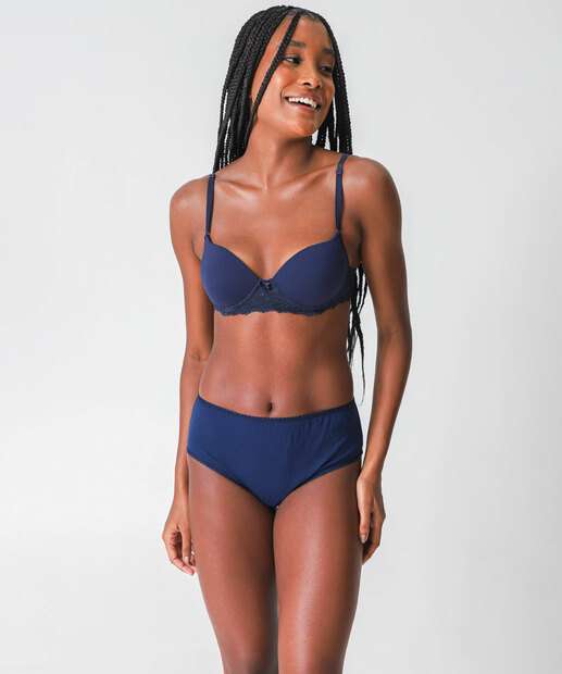 Kit 2 Calcinhas Alta Marisa Branco