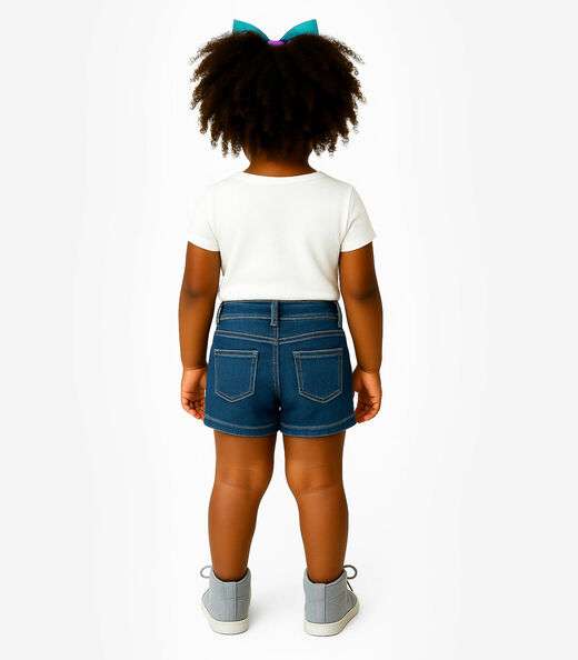 Short Infantil Jeans Com Bolsos Select Azul