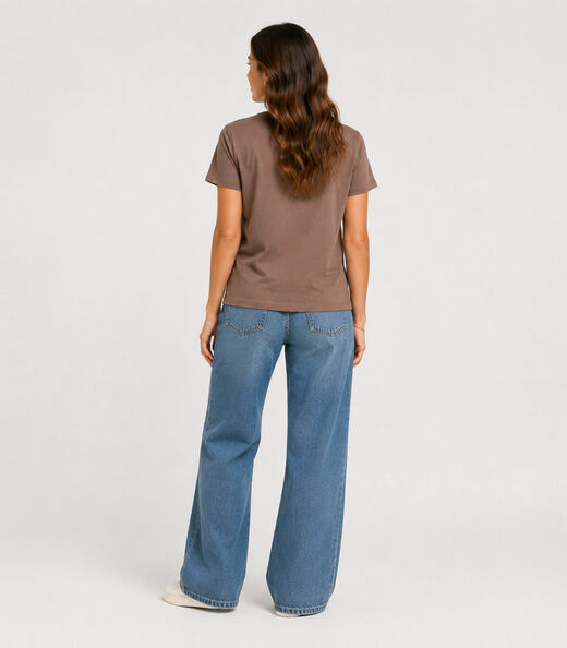 Blusa Feminina Molicotton Viscose Infinita Cor Marrom