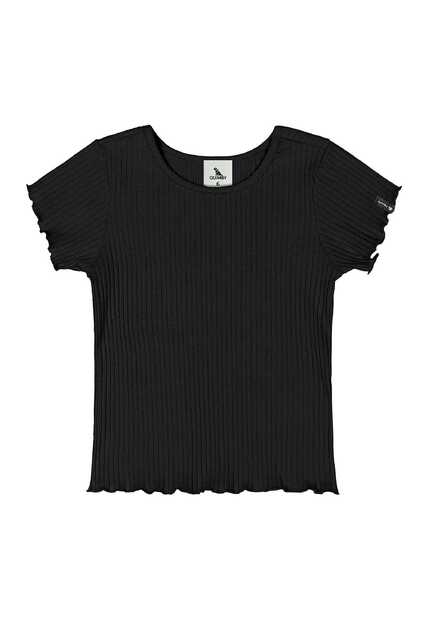 Blusa em Ribana Canelada Menina Quimby
