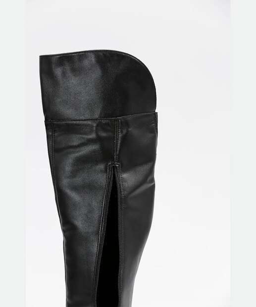 Bota Feminina Over The Knee Salto Grosso Via Uno